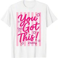 Tienes lo que se necesita: Camiseta de prueba para la profesora de la clase de "Coquette Bow Test Day" para chicas. - Negro - Ver 1