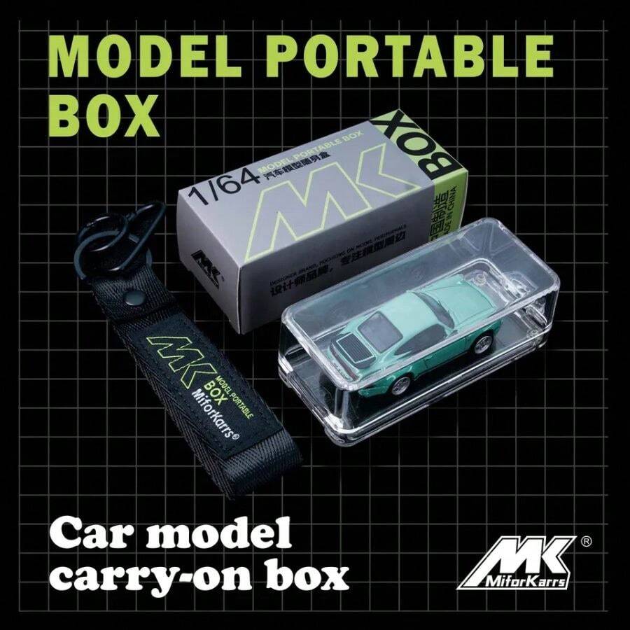 Caja portátil compatible con modelos de coches a escala 1/64, caja de exhibición, pieza colgante, caja de almacenamiento portátil y caja protectora - Suishenhe - Ver 1