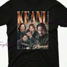 Keanu Reeves Shirt, Keanu Reeves Sweatshirt, Keanu Reeves Fan Tshirt, Keanu Reeves Merch Gift, Keanu Unisex - 黑色 - 查看 7