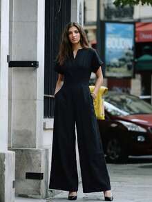 Astrid Mono versátil de unicolor con bolsillos negro para mujer - Negro - Ver 1