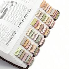 75 nhãn dán Kinh Thánh có thể bóc rời, in tên các sách trong Cựu Ước và Tân Ước cùng những câu Kinh Thánh truyền cảm hứng, đồ dùng học Kinh Thánh, phụ kiện nhật ký, đồ dùng cần thiết cho năm học mới. - Nhiều màu - Xem 1