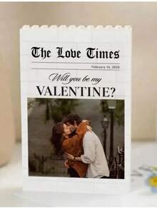 Customized Gift Decor, Can Customize Photos And Text, Personalized Couple Photo Display Stand, First Valentine's Day Gift, Romantic Memorabilia, Gift For Boyfriend Or Husband, Couple Photo Keepsake - Multicolor - View 3