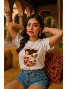 Camiseta deéxico, camiseta mexicana, camiseta de sirena, camiseta latina, citas en español, regalos deéxico - Blanco - Ver 1