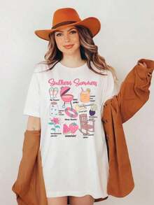 Camisa de verano, Camisa con vibraciones de verano, Camisa de verano estilo western, Camisa de verano boho, Camisa de estilo de vida veraniego, Camisa playera, Camisa de vacaciones - Ca - Blanco - Ver 7