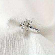 2pcs/Set Cincin Tumpuk Wanita, Set Cincin Zirkonia Kubik Klasik, Modis, dan Elegan, Cocok untuk Pemakaian Sehari-hari, Pernikahan, Pesta, dan Hadiah Liburan - Perak - View 6