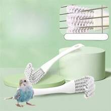2pcs Cleaning Brush For Birdcages, Shovel For Waste Removal, Versatile Cleaning For Parrot Enclosures, Supplies For Maintaining Bird Cages - View 8