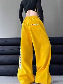 Women Pants - Yellow - View 4