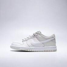 Nike Court 百搭舒適 耐磨 低筒板鞋 白米金 - 白灰色 - 查看 6