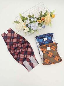 3pcs/Pack Washable Male Dog Belly Bands (Random Fashionable Patterns) - Washable Male Dog Diapers - Multicolor - View 10