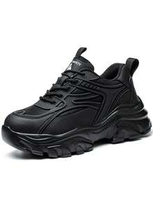 Dian Sen Zapatos de con puntera de acero, ligeros y de talla pequeña, zapatos de trabajo y deportivos para hombres, zapatos con puntera de acero fáciles de usar, zapatos de trabajo y deportivos cómodos y transpirables, versión para mujer, zapatos de trabajo para hombres, zapatos de con puntera de acero anti-aplastamiento para hombres, zapatos deportivos de con puntera de acero anti-aplastamiento para hombres (talla EUR35.5-EUR37.5 demasiado pequeña, elija una talla talla grande grande) - Negro - Ver 18