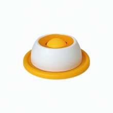 1pc Pet Anti-Tip Slow Feeder Lick Bowl For Dogs & Cats, Interactive Treat Puzzle Bowl With Center Ball, Puppy Keep Game Feed Puppy Toy For Slower Eating, Mental Stimulation & Enrichment Play, Stable Base Pet Feeding Dish For Wet Food, Puree & Snacks, Easy Clean Dog Toys, Dog Accesssories, Dog Stuff For Small Medium Dogs, Cats & Puppies, Puppy Keep Game For Home Daily Feeding, Yellow/Blue Optional - 彩色 - 查看 7
