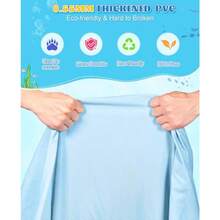 Almohadilla extragrande de 118 pulgadas, almohadilla antideslizante para salpicaduras para niños y perros, piscina gruesa para perros con rociadores, juguetes de agua al aire última intervensión - Multicolor - Ver 2