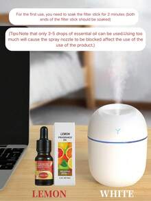 白色便攜式Y型香氛擴香機 + 10ml精油，220ml USB加濕霧化噴霧器，適用於室內、居家、飯店、浴室除臭，持久留香空氣清新劑，情人節禮物，聖誕禮物 - 彩色 - 查看 34