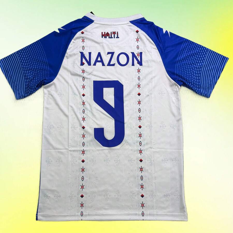26-27 Season Haiti National Team Home White Jersey, Nasong No. 9 Fan Version, Breathable Sports Short Sleeve - 預設 - 查看 1