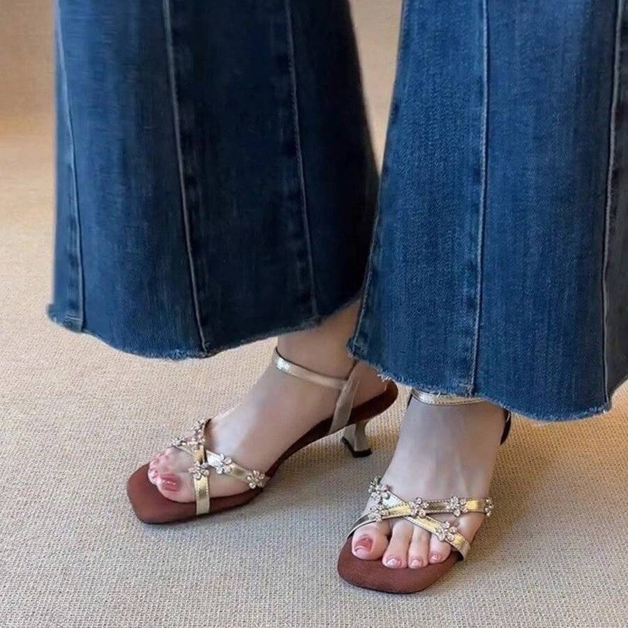 Women Flats - Gold - View 1