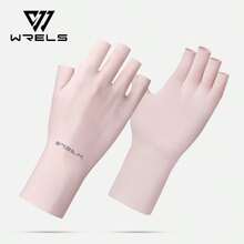 1雙 WRELS 冰絲輕量手套，涼爽透氣，女款健身手套，防曬手套，半指觸控螢幕設計 - 薄款 - 查看 6