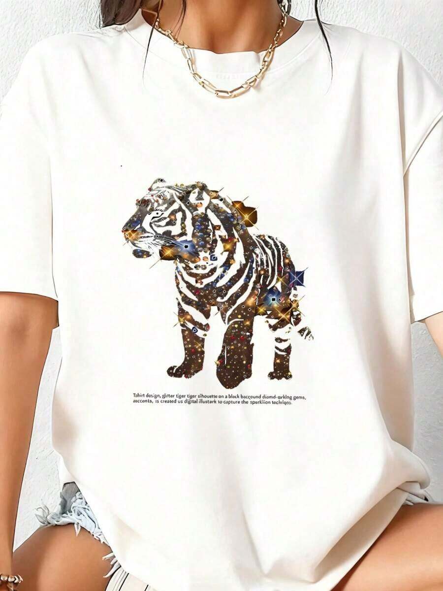 1 pieza Camiseta de Hada de Jardín para Niña de 5 Años, Linda, para 5º Cumpleaños, 180g, 100% Algodón - Blanco 3 - Ver 1