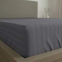 Fitted Sheet With Elastic All Around The Bottom, Cotton-Like Feel, Soft And Cool, Ideal For Spring, Available In Twin, Full, Queen, And King Sizes, Variety Of Colors, Perfect For Modern Bedrooms, Breathable And Comfortable For All Seasons - 深灰色 - 查看 2