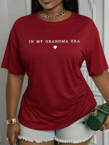 Suave, transpirable y ligera para comodidad durante todo el día. Camiseta de manga corta con cuello redondo y estampado, diseñada con el motivo "en la generación de mi abuela".| Cuello redondo informal, tela suave y elástica, lavable a máquina.Tops de moda adecuados para todas las estaciones - ropa moderna con un ajuste cómodo y un toque de estilo. Cuello redondo clásico con un corte relajado que favorece todas las formas del cuerpo y es fácil de combinar con jeans, shorts y leggings. - Blanco - Ver 10