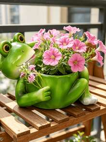 幽默慵懶青蛙花園雕像庭院裝飾戶外節日裝飾，獨特庭院藝術戶外草坪裝飾品適用於戶外池塘泳池露台前廊後院，花園盆栽，花園裝飾，花園，戶外裝飾 - 新款 - 查看 5