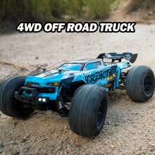 Brushless Off Road RC Car, 80KM/H High Speed Drift Vehicle, Supports Multiple Cars Racing Together, Drifting, Racing, Climbing, LED Lighting Modes, Not A Toy, For Professional Players, Collectors Or Competitive Sports Use Solely - Blue - View 5