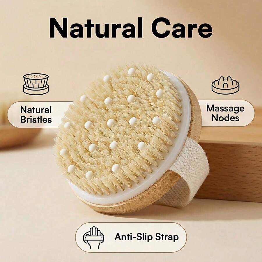 1 chiếc bàn chải tắm massage tẩy tế bào chết cho cơ thể, bàn chải chà khô, bàn chải tẩy tế bào chết, bàn chải tắm, bàn chải massage, bàn chải làm sạch tắm, bàn chải tẩy tế bào chết cơ thể, tẩy tế bào chết cơ thể, cải thiện sức khỏe và vẻ ngoài của da - lông tự nhiên - loại bỏ tế bào chết và độc tố, điều trị xơ hóa, cải thiện chức năng bạch huyết, tẩy tế bào chết, kích thích lưu thông máu, trang trí phòng tắm gia đình, trang trí mùa thu, mùa tựu trường. - Nhiều màu - Xem 1