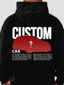Custom Car Hoodie |   Personalized Car Design |   Unisex Car Lover Gift |   Custom Vehicle Sweatshirt - Black - View 1