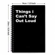 1pc Interesting Spiral Notebook - "Don't Say Out Loud" Planning Diary - Ideal For Office, Home, Perfect Gift For Colleagues And Friends - C - View 4