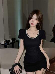 Women Tops - Black - View 4