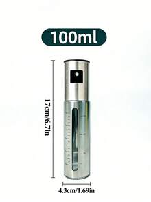 Bouteille de vaporisation d'huile d'olive en acier inoxydable, bouteille de vaporisateur en verre pour la cuisson, la pâtisserie, le distributeur de condiments de cuisine, vaporisateur d'huile anti-fuite pour la cuisson et le grillage, accessoire de cuisine essentiel avec buse intégrée - Multicolore - Voir 11