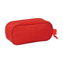 | Double Pencil Case Sevilla FC 3D 21 X 8 X 6 Cm (1 Liter), School Organizer With Two Separate Compartments And Zippers, Side Handle, Back To School - Multicolor - View 3