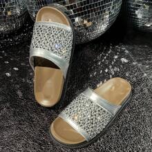 Women Flip-Flops - Silver - View 10