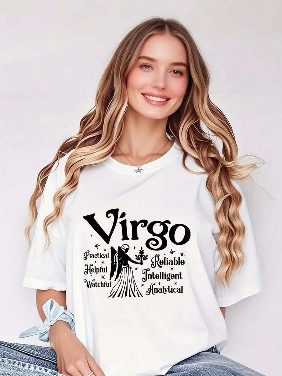 Camiseta para Mujer Pure - Camiseta de Moda Gemini Essence que Celebra la Practicidad y la Inteligencia - Moda - Blanco - Ver 1