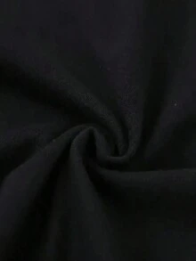 1 pieza de camiseta de manga corta de algodón puro con cuello redondo para mujer, corte holgado, tallas M-5XL, estampado sencillo de langosta, hecha de tela de algodón suave y cómoda, adecuada para uso diario informal, disponible para mujeres, hombres y amigos. 180g Algodón 100%. - Negro - Ver 5