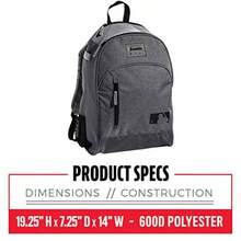 Franklin Sports - Bolsa de béisbol para niños, béisbol Juvenil, softbol + Mochila teeball - Bolsa de Equipo Deportivo para niños + niños pequeños - Sostiene 2 teeball + Bates de béisbol + Incluye - Gris - Ver 6