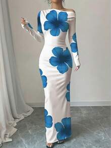 Spring 2026 Collection: Women's Elegant Polyester Fitted Dress With Strapless Neckline - 綠色 - 查看 1