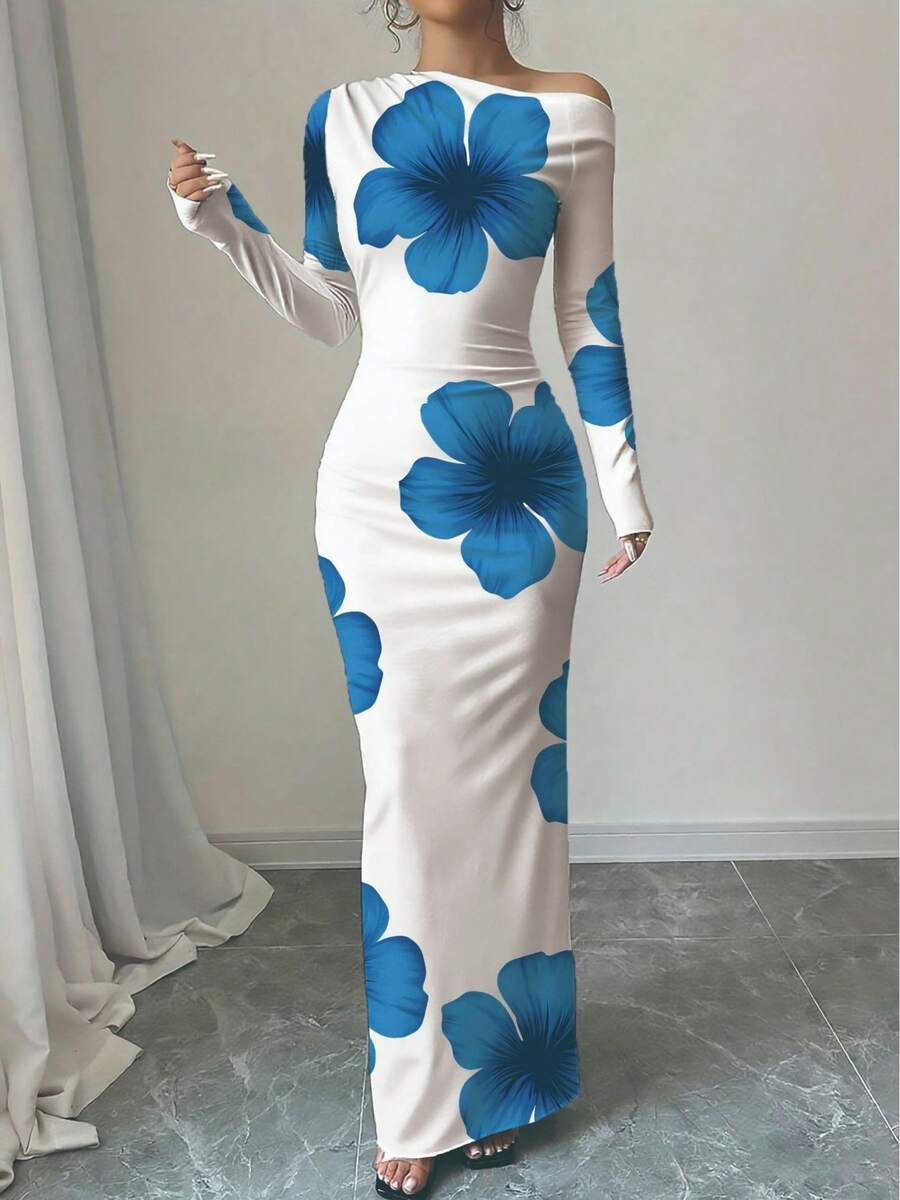 Spring 2026 Collection: Women's Elegant Polyester Fitted Dress With Strapless Neckline - 綠色 - 查看 1
