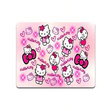 1pc Mouse Pad/Desk Mat, Portable & Durable, Non-Slip Base, Reusable Rubber Bottom, Stitched Edges, Fun Design, Suitable For Home, Office, Travel And Gaming - K - View 4