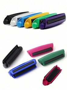 1pc New 110mm Manual Rolling Machine, Suitable For DIY Hand-Rolled Cigarettes, Multiple Colors Available, Portable Fast Rolling Machine, Conical Design, Plastic Rolling Machine, Perfect For Every Smoke, Suitable For Bulk Tobacco Shaping - Multicolor - View 2