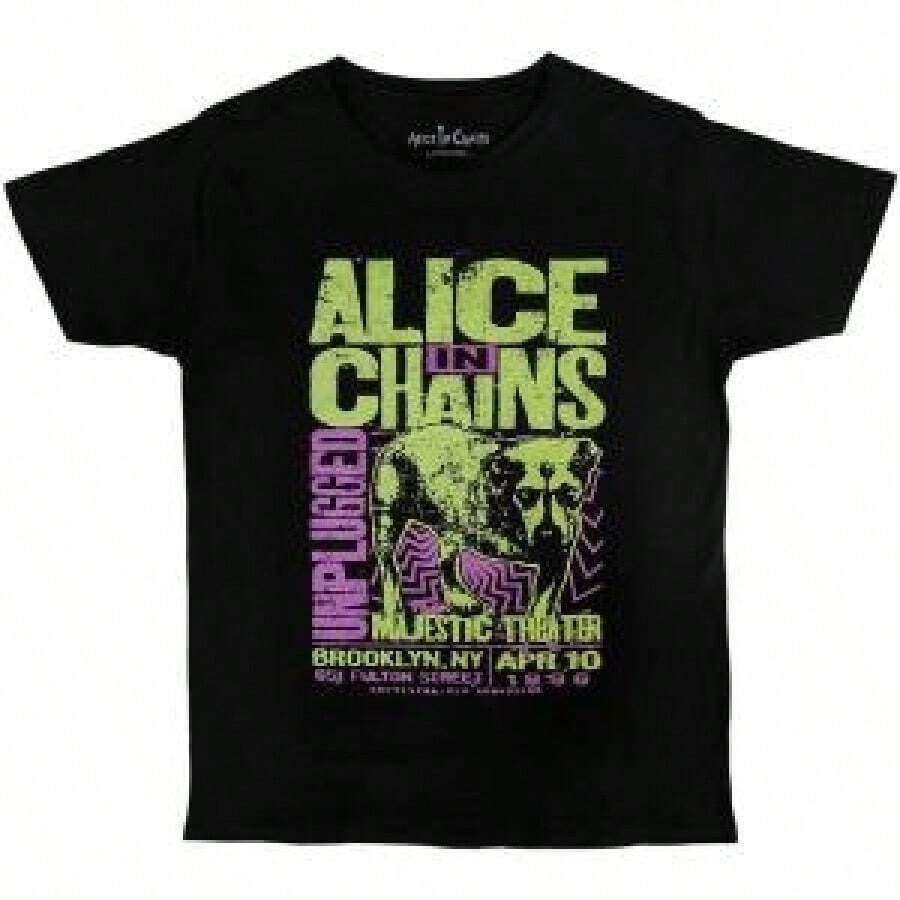 Camiseta de música rock  Camisetas Casuales para Mujer: Una colección que incluye camisetas casuales, tops y camisetas ideales para el uso diario.Confeccionadas con tejidos ligeros y transpirables, estas prendas presentan una estética de inspiración vintage, lo que las convierte en una excelente opción tanto para la vida universitaria como para conjuntos cotidianos.Los diseños son encantadores y bonitos, con un corte cómodo y favorecedor.Gracias a su estilo clásico, tejidos suaves al tacto y sensación agradable para la piel, estas prendas poseen un distintivo aire de inspiración mexicana. - Negro - Ver 1