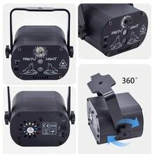 Đèn disco DJ chiếu mini điều khiển bằng âm thanh kèm điều khiển từ xa RGB, phù hợp cho quán bar, KTV, sinh nhật, đám cưới, tiệc tùng, tỏ tình, kỷ niệm, ca hát và nhảy múa, cũng có thể làm quà tặng - Đèn DJ Disco - Xem 8