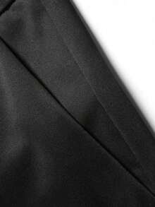 Men's Straight-Leg Suit Pants, Casual & Business Versatile, Suitable For All Seasons, Daily Wear, Great Gift For Boyfriend - Black - View 4