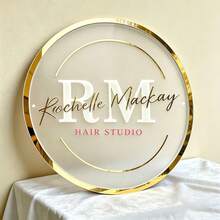 Custom 3D Acrylic Business Logo Sign: Boutique Salon Decor, Custom Round Acrylic Business Logo Sign | 3D Office Wall Decor, Custom 3D Acrylic Logo Sign, Business Signboard, Custom Acrylic Business Logo Sign | 3D Wall Decor, Custom Business Logo Sign For Flowers Shop, Wall Salon Signage, Acrylic Sign For Office - Multicolor - View 20
