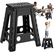 Folding Stools - Black - View 1