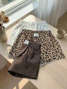 3-Piece Set Of Women's Solid Color And Patterned Shorts - Multicolor 9 - View 5