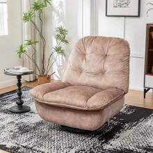 Ivory Recliner, Reclining Lazy Chair, Mobile Phone Holder, Large And Comfortable Reading Chair, Swivel Gliding Rocking Chair, Gold-Stamped Velvet    RR - Natural & Light Brown + Velvet + Cotton - View 9