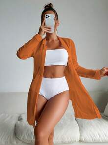 Nuevo bikini de tres piezas para mujer, de tela especial, sexy y multicolor. - Patrón cuatro - Ver 1