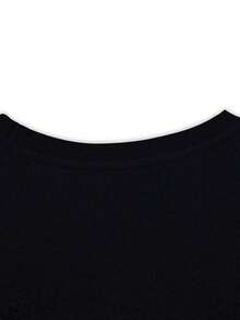 Comfortable, Lightweight Women's T-Shirt For Cinco De Mayo, Mexican Celebration. Comfortable, Solid Color, 100% Cotton, A Popular Choice. Fashionable, All-Match Women's Short-Sleeve T-Shirt, Basic Style For Inner And Outerwear. - 黑色 - 查看 4