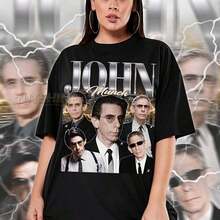 short-sleeveCamiseta retro JOHN MUNCH - Camiseta vintage de los 90 de John Munch, regalo para fans del tributo a Richard Belzer, John Mu100% Cotton - Negro - Ver 1