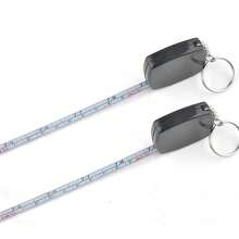 Soft Measuring Ruler Double Sided Scale Portable Retractable Tape Measure With Keychain For Body Sewing Tailor Crafting And Household Pocket Sized And Lightweight For Daily And Travel Convenience - Black - View 3